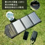 太陽能充電器 充電板 光伏板 單晶硅太陽能發電板面板戶外便攜式充電器 可折疊手機5V12V18V 全館免運