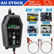 6V/12V Smart Car Trickle Battery Charger for Motorcycle AGM GEL Lithium Lifepo4