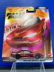 1/64 HOT WHEELS REAL RIDERS FAST & FURIOUS NISSAN 240SX (S14) 2/5 BURGUNDY