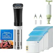 Kuermon Sous Vide Cooker Accurate Temperature Digital Timer Thermal Immersion Circulators Ultra-Quiet 1000 Watts for Kitchen (SV238A)