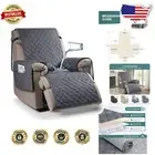 Machine Washable Non-Slip Recliner Chair Cover with Storage Pockets - 28'' Fit