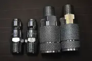 3/8" Amflo Couplers & Plugs C5 and CP5 Coupler, 3/8" TF, 3/8" MNPT Type “G".USA
