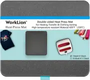 Heat Press Mat 11"X13": Double-Sided Fireproof Materials Protective Resistant Ma