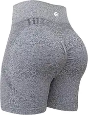 [RUNNING GIRL] Workout Gym Shorts for Women Scrunch Butt,High Waist Tummy Control Seamless Athletic Running Biker Shorts