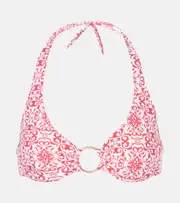 [Melissa Odabash] Melissa Odabash Brussels ring-detail bikini top AU 10 red
