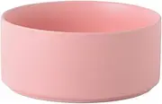 Ceramic Pet Bowl Cat Puppy Feeding Supplies Double Pet Bowls Dog Food Water Feeder Dog Accessories (Color : Pink, Size : S 12.8cm)