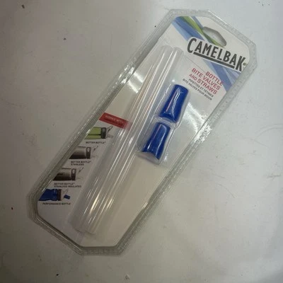Camelbak water Bottle Bite Valve and Straws Blue Replacements