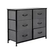 Levede 6 Chest of Drawers Storage Cabinet Grey