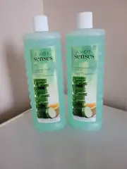 2 Avon Senses Cucumber Melon Bubble Bath 24 oz.