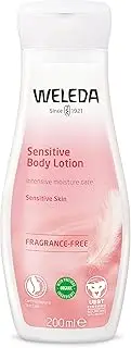 WELEDA Sensitive Body Lotion 200ml | Fragrance-Free | Alcohol-Free | Soothe Dry Itchy Skin | Natural | Vegan