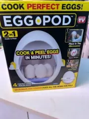 Egg Cooker Wireless Microwave Hardboiled Maker Cooker Egg Boiler White