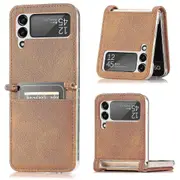 Suitable For Samsung Galaxy Z Flip 3 5g Phone Case/frosted Phone Case-brown