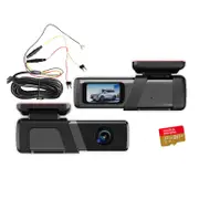 Elinz Single Lens 4K Dash Cam 1.47" Screen WiFi App Control Supercapacitor Compact Car DVR 32GB U3 Hardwire Kit