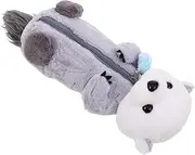 Abaodam Otter Plush Pen Case Fun Pencil Case Otter Pencil Pouch Cartoon Kitten Plush Pencil Case Pencil Case for Boys Cute Pencil Bag Pen Case for Cute Otter Bag Pencil Case Doll