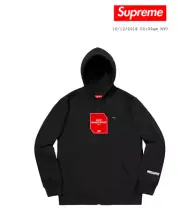 Supreme Black Windstopper Zip Up Hooded Sweatshirt Size M