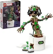 LEGO Marvel Dancing Groot Set, Interactive Guardians of The Galaxy Super Hero Building Toy for 10 Plus Year Old Boys and Girls, Avengers Action Figure with Fun Accessories 76297