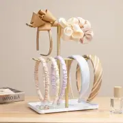 Organizer Headband Holder for Hair Accessories: Two-Tier Stand with Storage