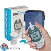 ONE-CARE Glucose Monitoring System with Glucometer, 10 Test Strips, Lancing D
