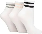 [SockShop] 3 Pair Cotton Socks - Ladies Size 4-8 UK / 5-9 US