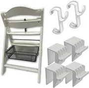 [Kumetic] Adapter Suitable for IKEA Trofast and Hauck Alpha & Beta Baby High Chair, Children's Chair Organiser Accessories, Trofast Mesh Basket and Plastic Box