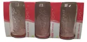 Coca-Cola McDonald's 2017 Limited Edition Coke Shape Can Glasses 3 Pack 350ml
