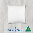 Aust Made Cushion Insert Polyester Premium Lofty Fibre-50cm x 50cm