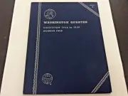 New Whitman Washington Head Quarter Unused Book Starting 1946 Number 2, No Coins