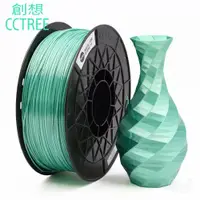 在飛比找PChome24h購物優惠-CCTREE PLA-Silk高光綠色 3D列印線材 1.7