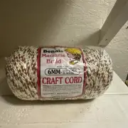 NEW OLD STOCK 80's Bonnie Macrame Braid 6mm 100 Yds Craft Cord Indian Corn