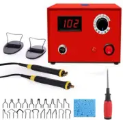 Digital Wood Burning Tool 50W Woodburner Kit Pyrography Set 20Pcs Pyrography Nib
