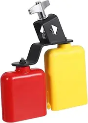 Abaodam Dual Tone Bell Plastic Jam Block Percussion Mallets Set for Music Education