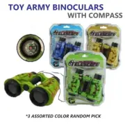 Army Camouflage Binoculars Combat Mission Toy Fun Jungle Desert Spy with Compass