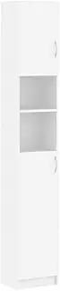 Bathroom Cabinet White Engineered Wood Storage Rack Cupboard Furniture vidaXL