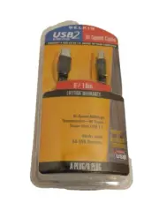 NEW! Belkin USB 2 Hi-Speed Cable - 6ft/1.8m - USB A to B - for Printers/Scanners