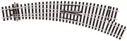 Peco Sl-u76 Ho Scale Code 100 Setrack: Right-hand Curved Turnout 11.25°