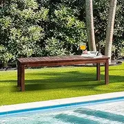 Livsip 120cm Outoodr Bench Outdoor Furniture Garden Patio Dining Bench Wooden Chair Seat Charcoale