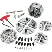 3.75 inches Umbrella Gear Chuck Set for Woodworking Lathe