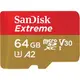 256G【SanDisk 晟碟】Extreme microSDXC UHS-I V30 A2 記憶卡 (公司貨)