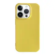 For iPhone 15 Plus Pro Shockproof Solid Color TPU Phone Case - Yellow