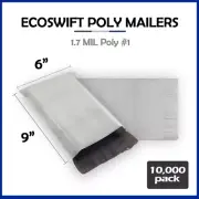 10000 6x8 EcoSwift Poly Mailers Plastic Envelopes Shipping Mailing Bags 1.7MIL
