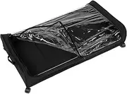 WEKADRIN Cloth Plastic Storage Containers with Wheels under Bed Drawers Black Bins under Sink Organizer Iron