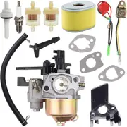 GX160 Carburetor Kit Replacement for Honda GX200 GX168 GX140 GX120 5.5HP 6.5 HP Engine WP30X Water Pump Pressure Washer Carb, with Mounting Gaskets