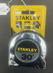 Stanley Chrome Tape Measure, 30FT, Fractional Read, STHT30160