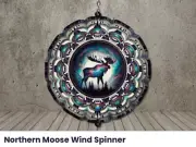 Northern moose wind spinners for yard