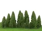 20pcs Mixed Scale Trees Model Train Forest Diorama Scenery Layout HO OO N Z