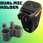 Dual Microphone Holder 2x Mic Bracket for JBL Partybox 100, 110, 310 Speaker
