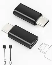 2 Pack Lightning to USB C Adapter for iPhone 15/16/16 Pro/16 Plus/Pro Max, Samsung S24, Support Charging and Data Transfer, Type C Charging Cable, Not for Audio/OTG/Headphones/Square Reader