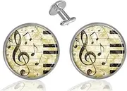 [ecowcow] Custom Classic Jewelry Tuxedo Shirt Sliver Cufflinks Men's Unique Business Wedding Gifts