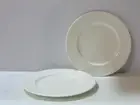 NEW Mikasa LATTICE Set of 2 Salad Plates Bone China White
