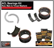 ACL Race HX-STD Main Bearings Fits Mitsubishi 4G63 7 Bolt 2G DSM 4G63T Eclipse (for: Mitsubishi)